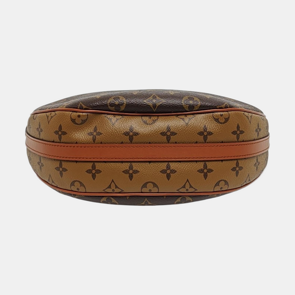 LOOP HOBO Monogram Coated Canvas Brown