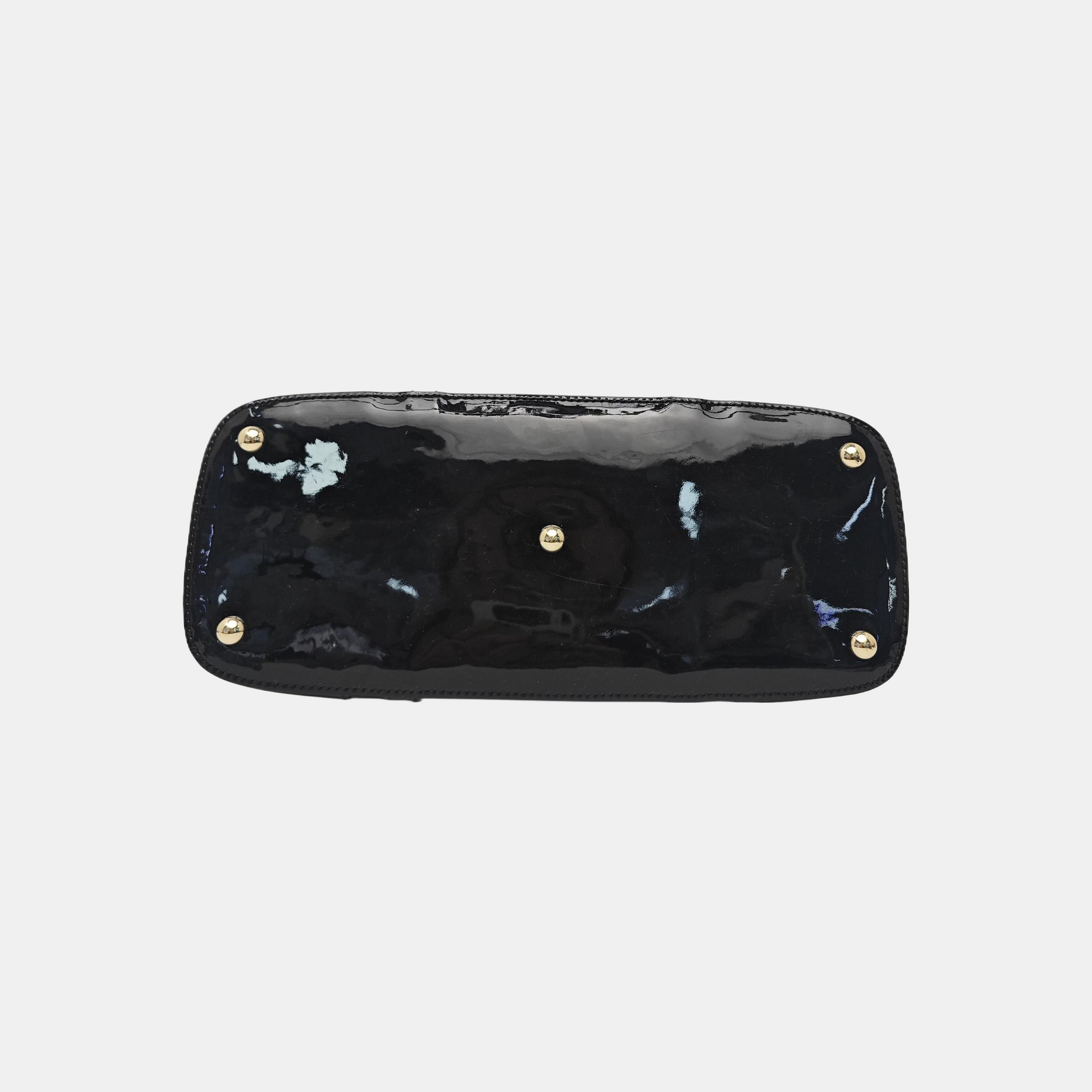 Microguccissima Monogram Patent Leather Black