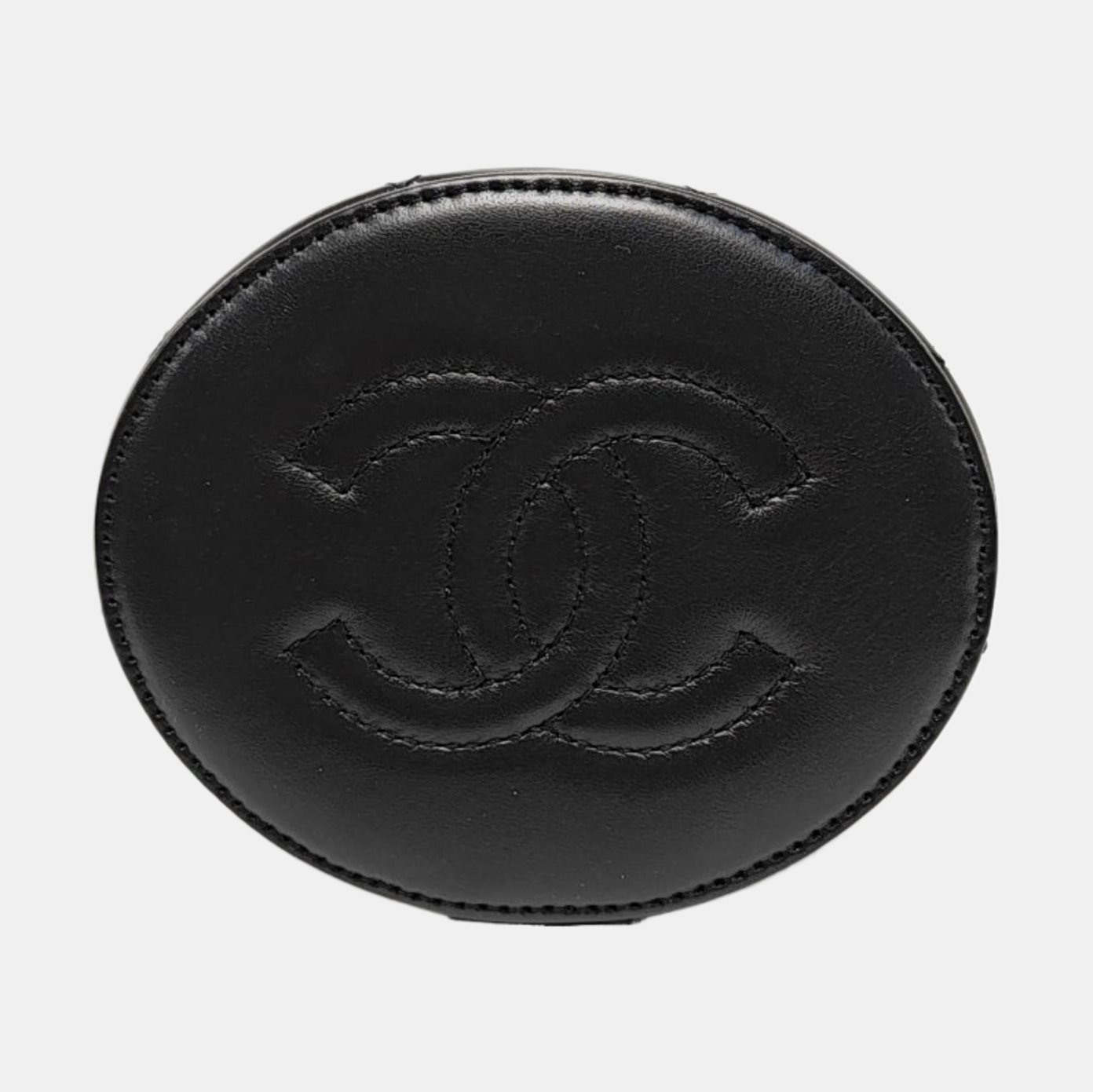 Authenticated pre-owned  VANITY CASE Small Quilted Lambskin Black - Crossbody Bag at Looply