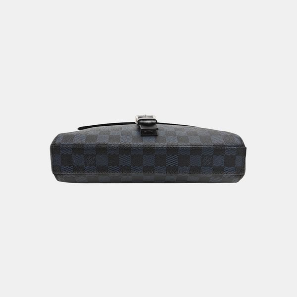 NEWPORT PM Damier Coated Canvas Blue
