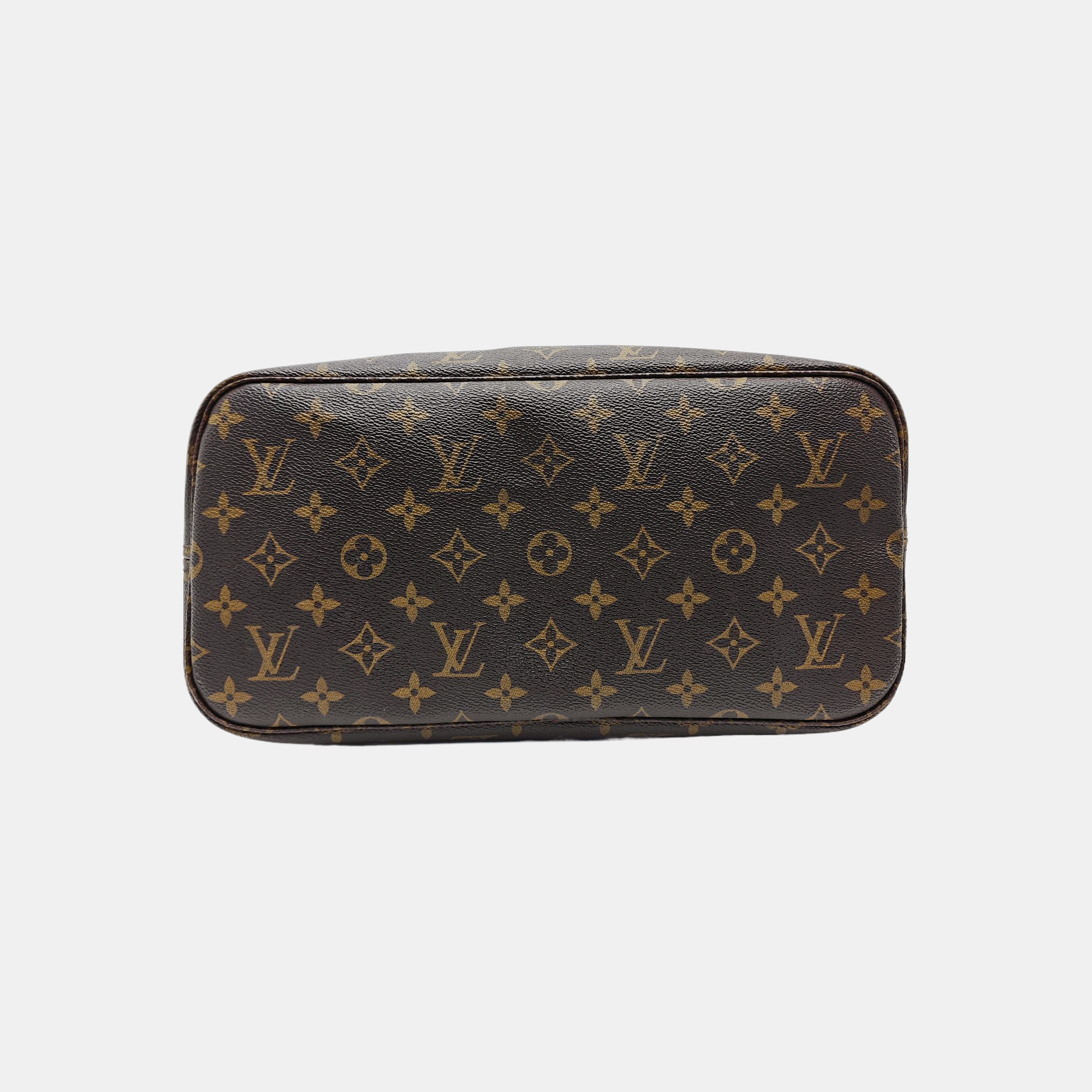 NEVERFULL MM Monogram Coated Canvas Brown