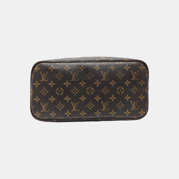 NEVERFULL MM Monogram Coated Canvas Brown