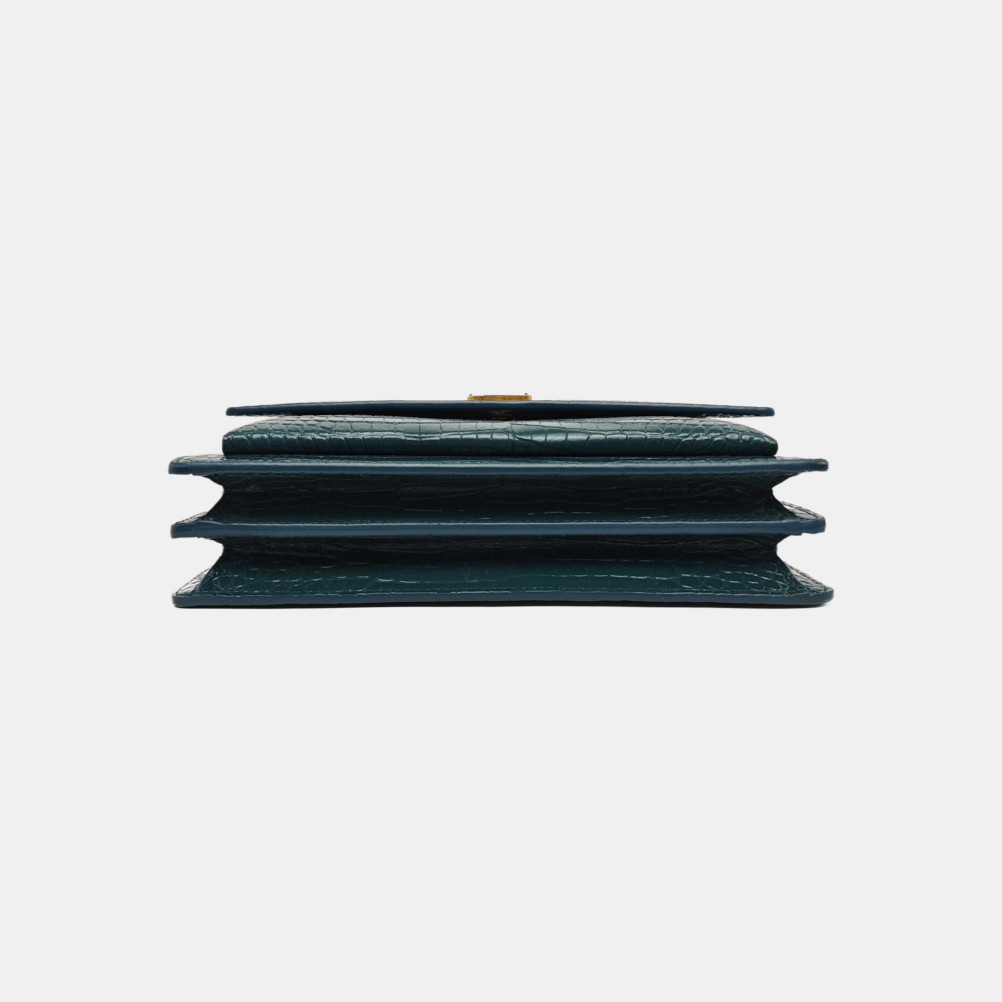 SUNSET Medium Calfskin Green