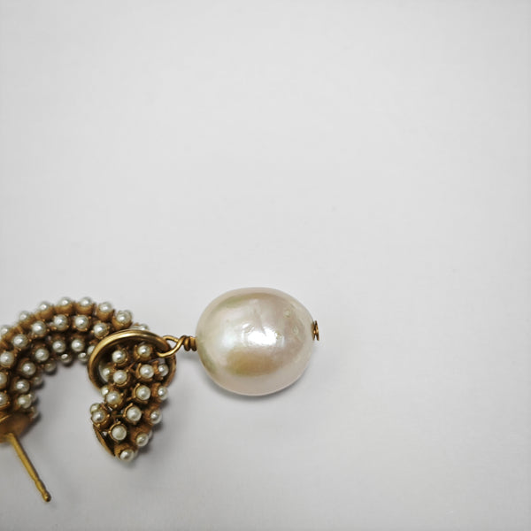 Metal Gold Stud Earrings