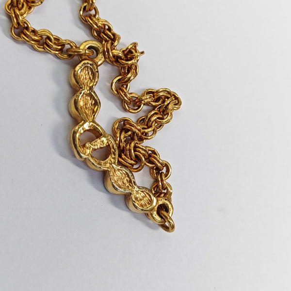 Petit CD Metal Gold Necklace