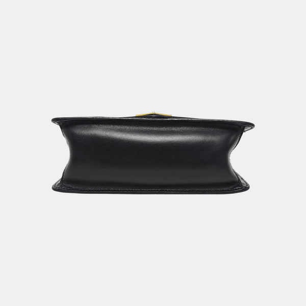 Saffiano Calfskin Shoulder Bag Black