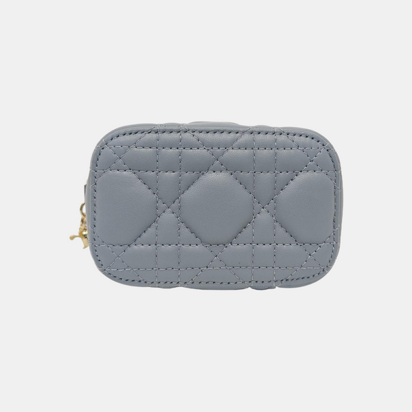 Vanity Lady Dior Cannage Calfskin Blue
