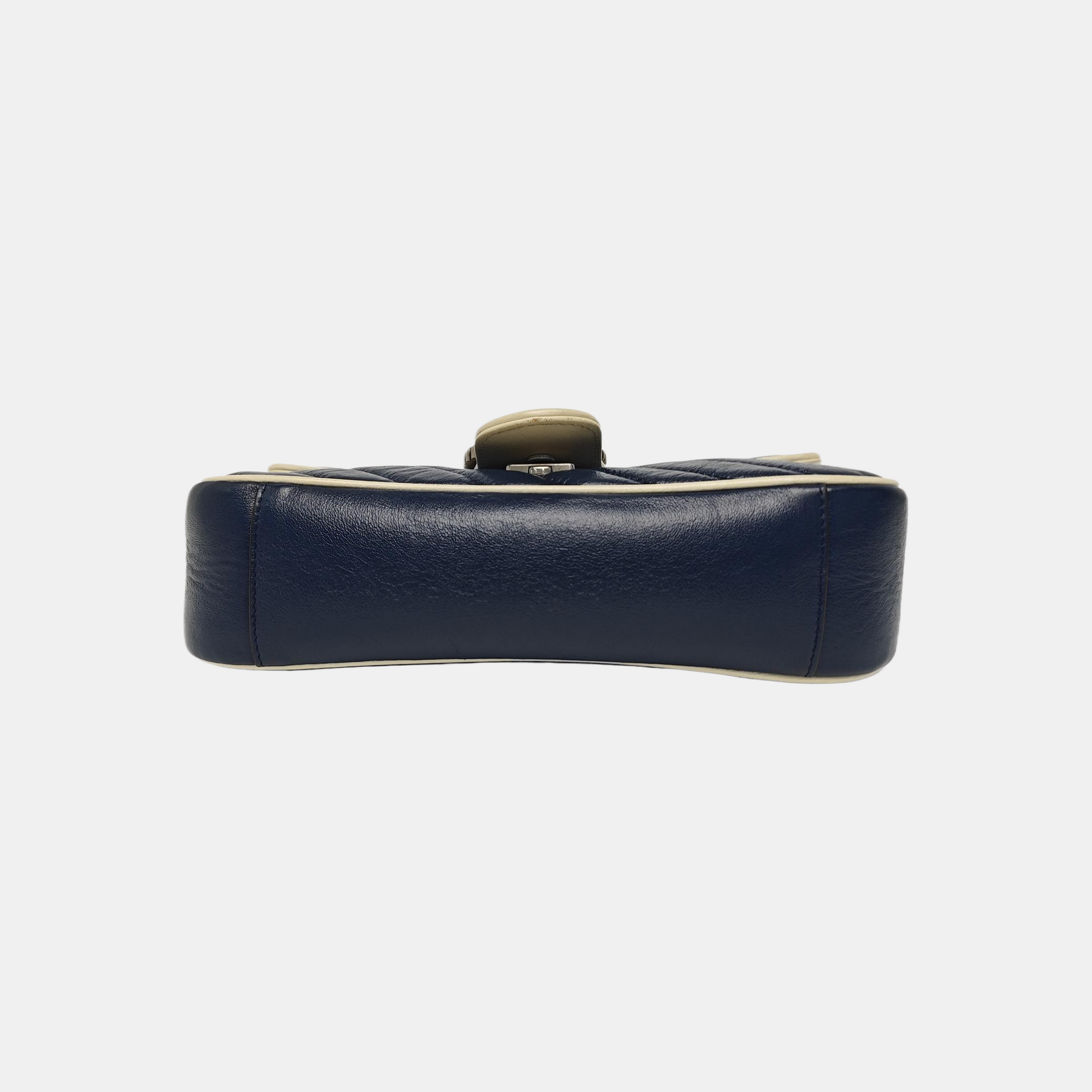 GG Marmont Medium Quilted Calfskin Blue