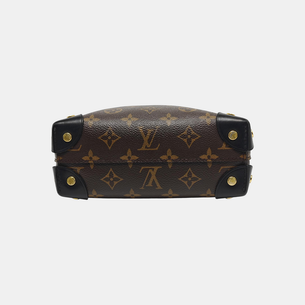 PETITE MALLE Monogram Coated Canvas Brown