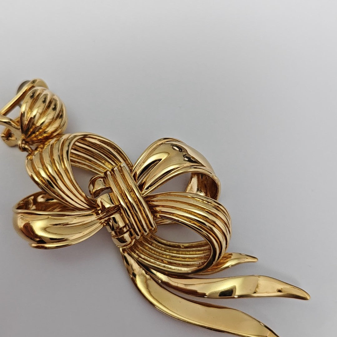 Metal Gold Clip On Earrings