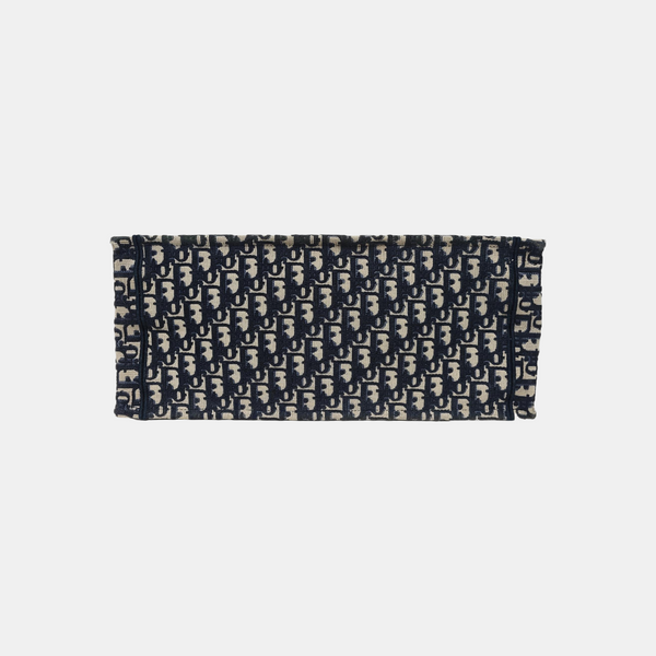 Book Tote Large Oblique Canvas Blue