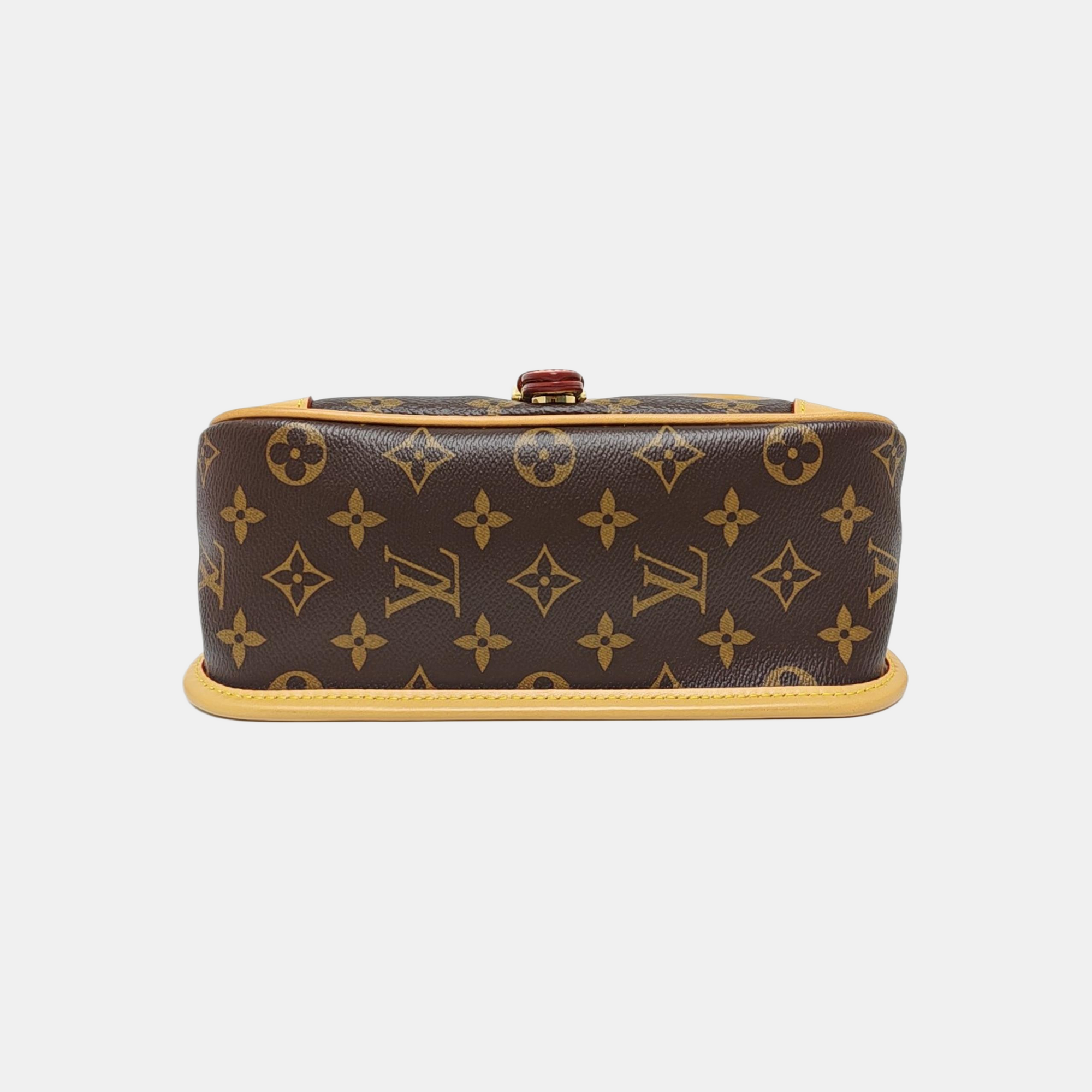 DIANE Monogram Coated Canvas Brown