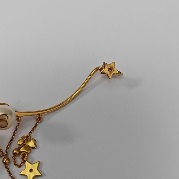 Shiny-D Metal Gold Stud Earrings