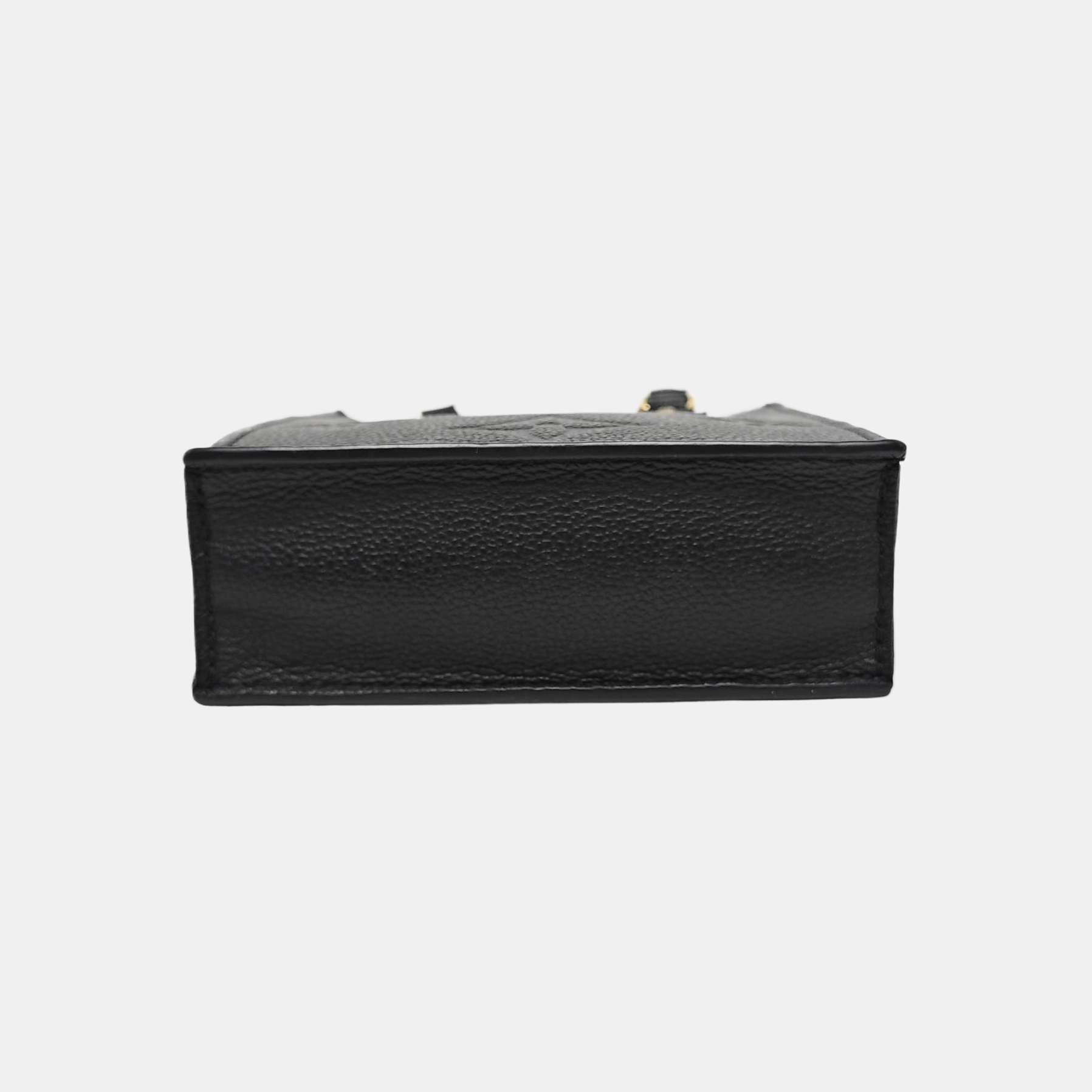 SAC PLAT Mini Calfskin Black