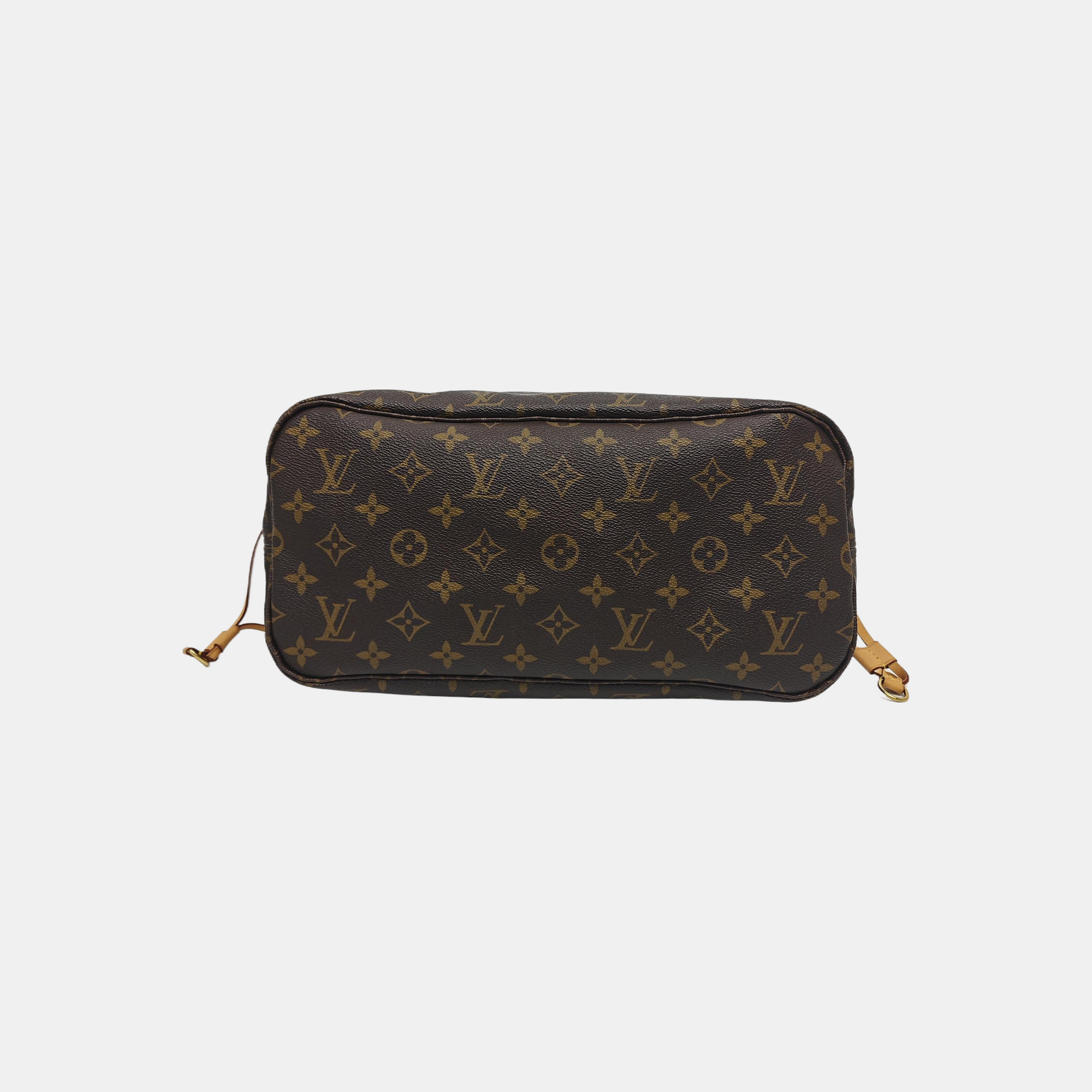NEVERFULL MM Monogram Coated Canvas Brown