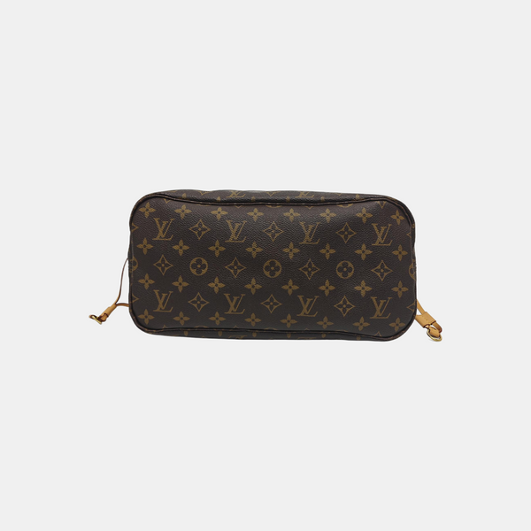 NEVERFULL MM Monogram Coated Canvas Brown
