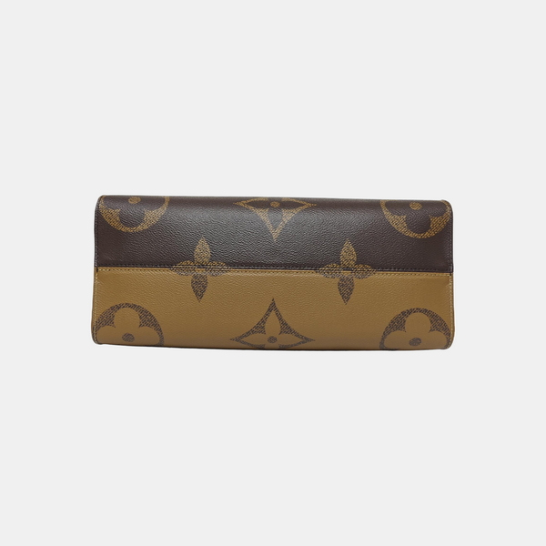 ONTHEGO MM Monogram Coated Canvas Brown