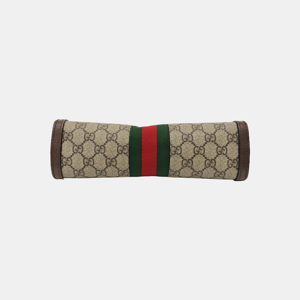 Ophidia Small Monogram Coated Canvas Beige