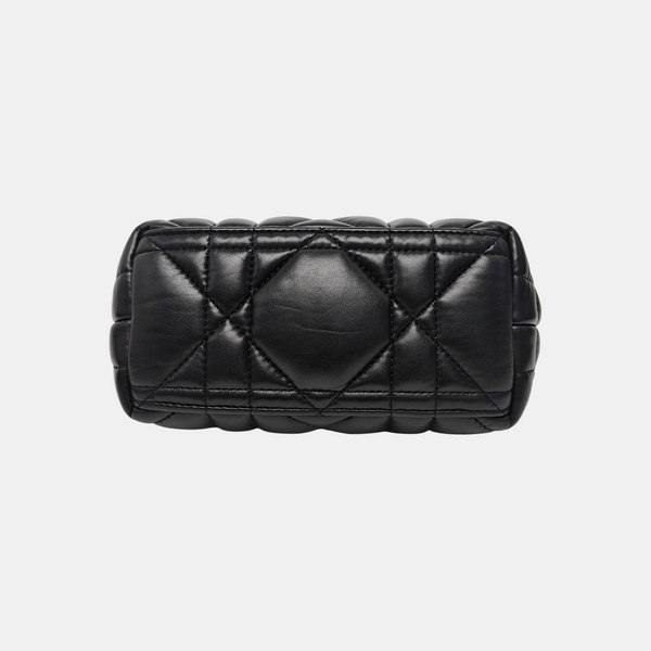 Diortravel Nomad Small Cannage Calfskin Black
