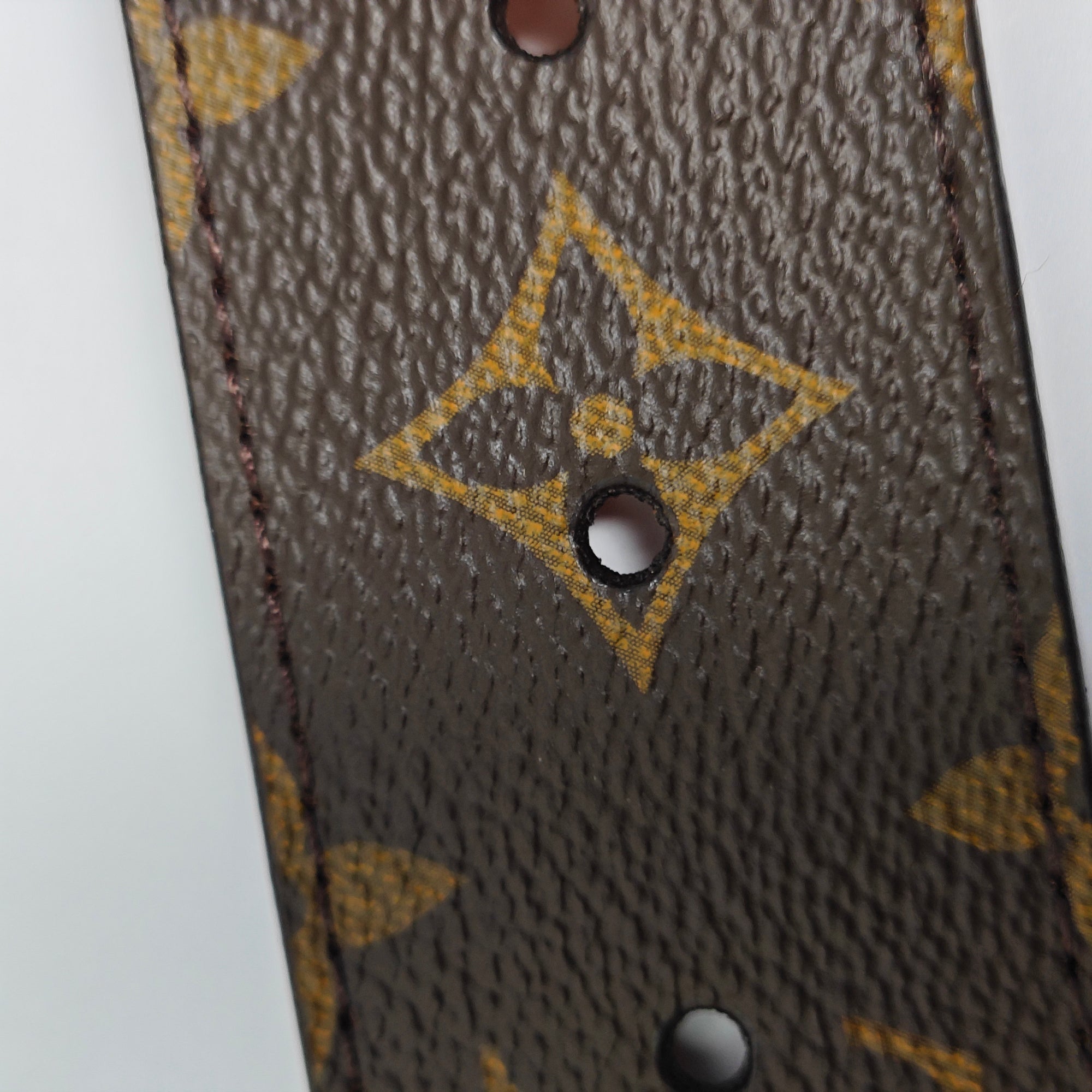 Coated Canvas Belt Brown