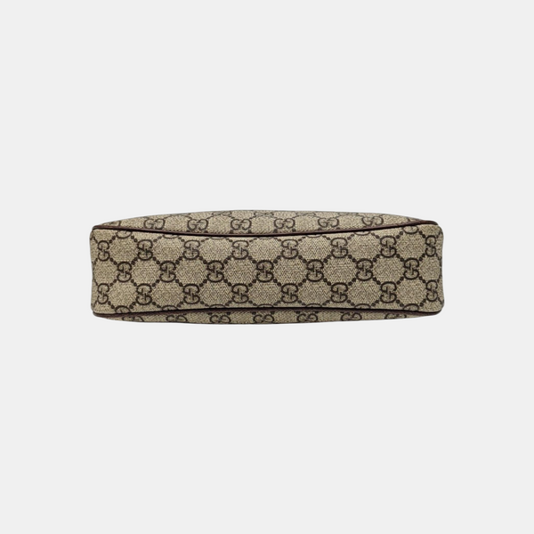 Ophidia Small Monogram Coated Canvas Brown