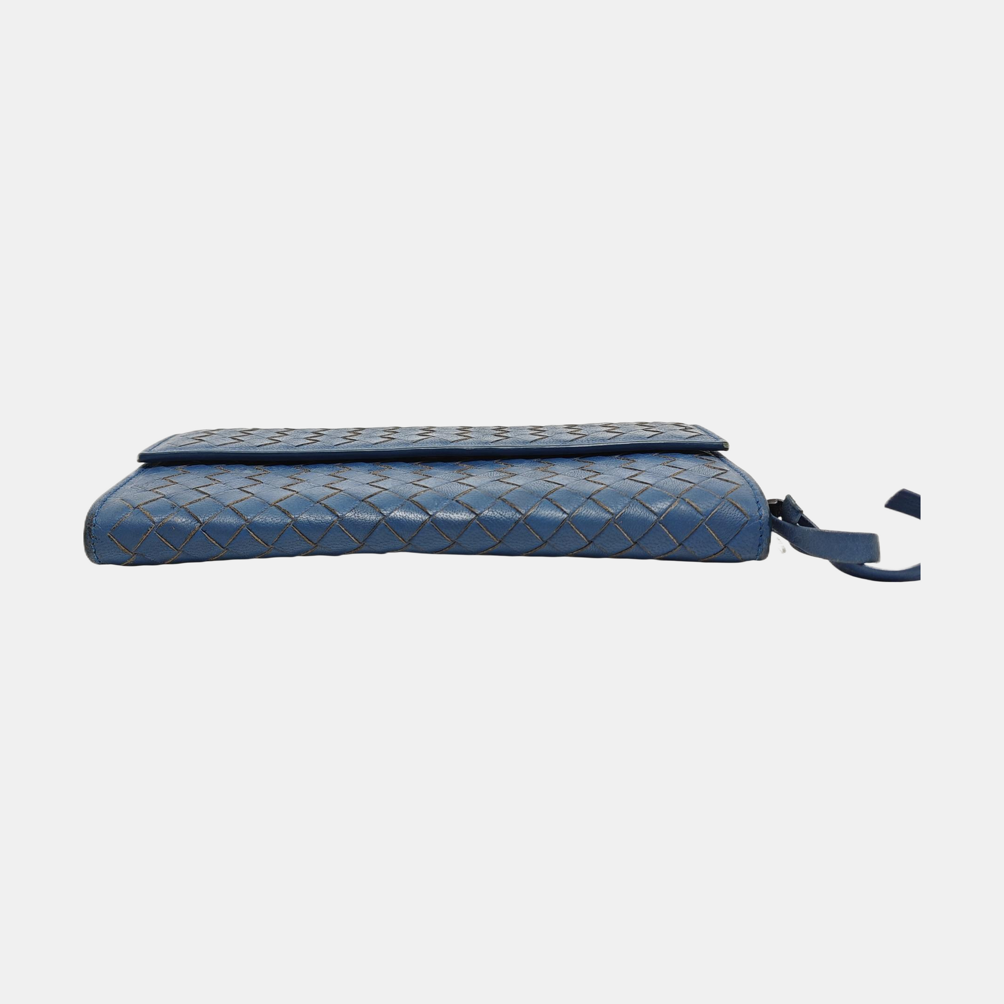 Lambskin Wallet Blue