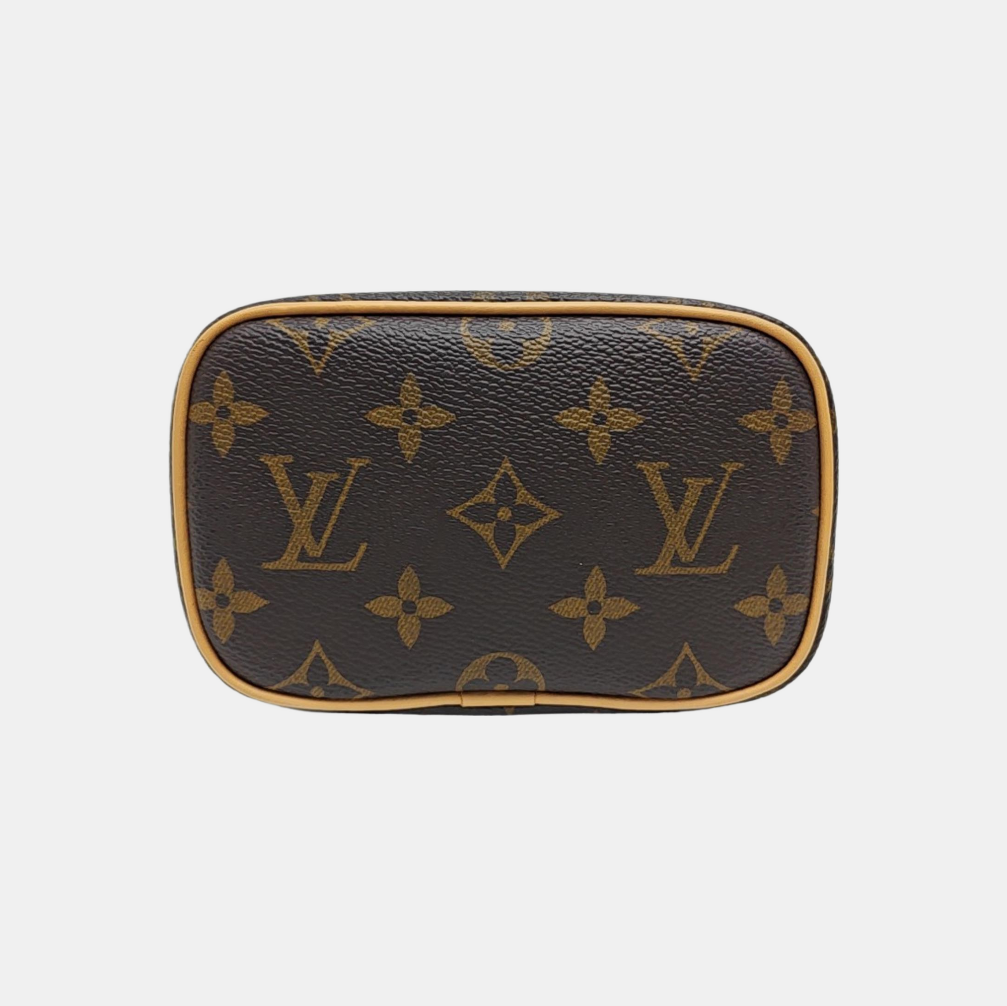 NICE Super Mini Monogram Coated Canvas Brown