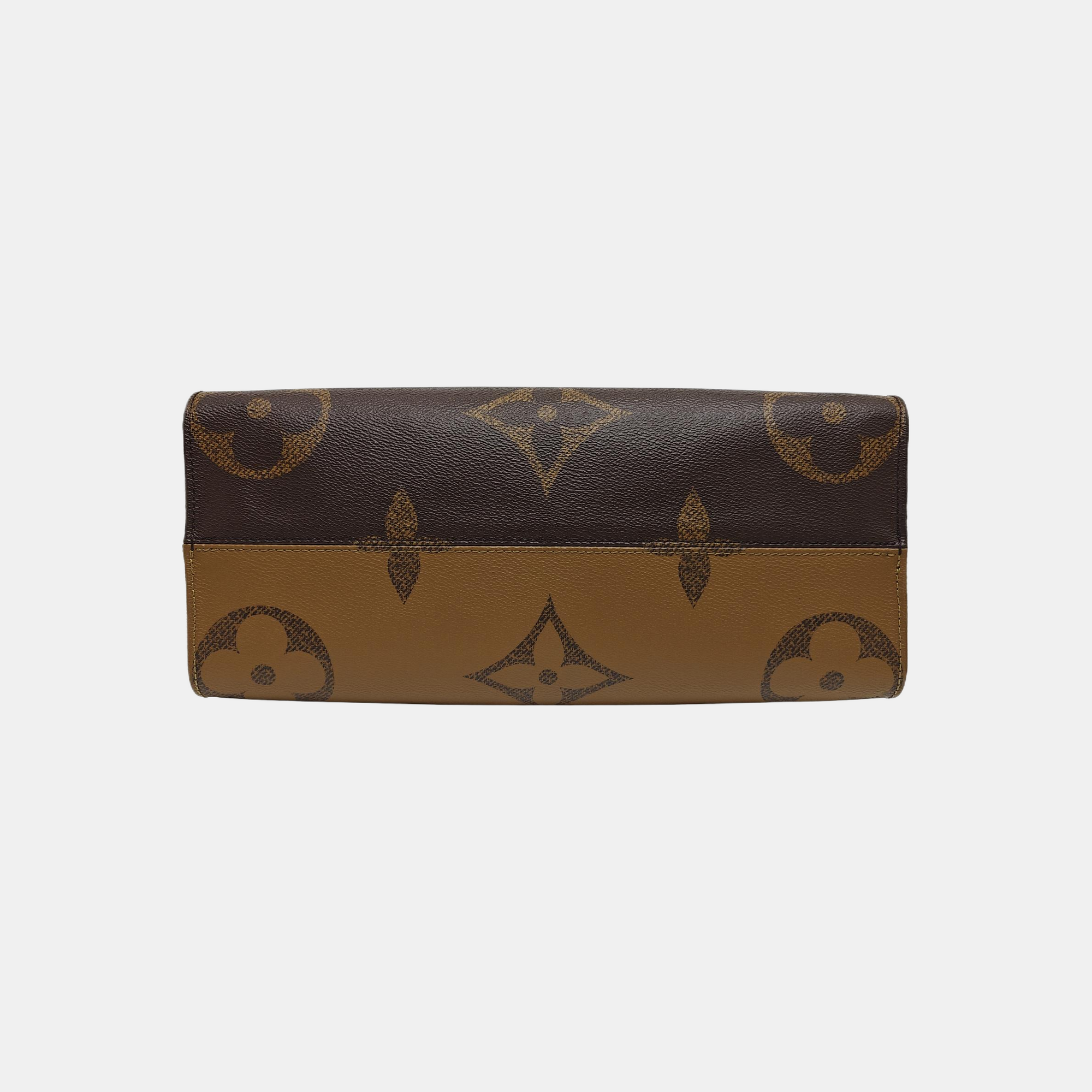 ONTHEGO MM Monogram Coated Canvas Brown
