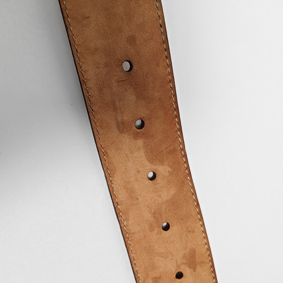 Leather Belt White