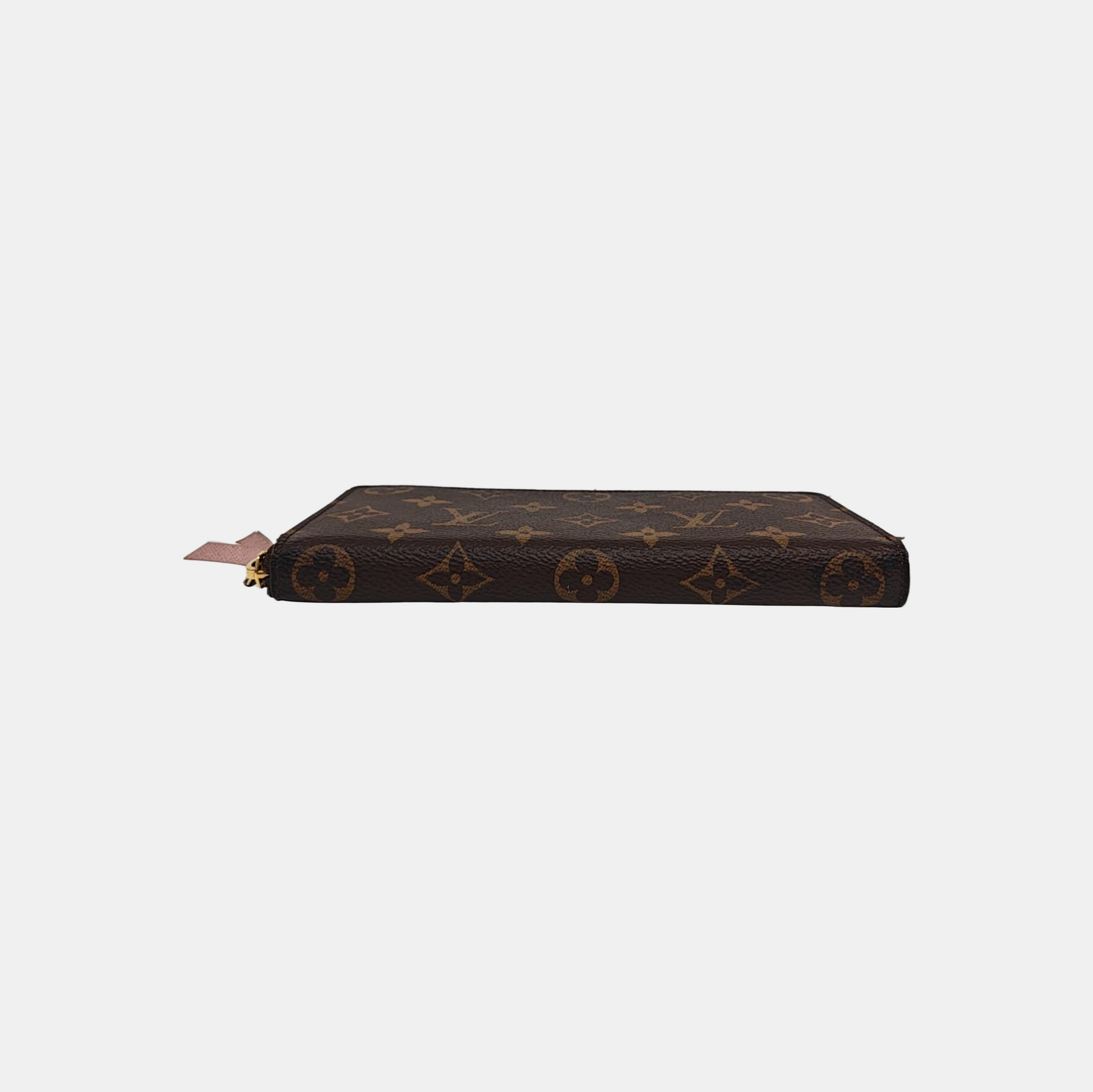 CLÉMENCE Monogram Coated Canvas Brown Wallet