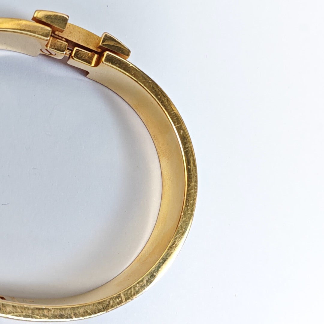 Clic H Metal Gold Bangle