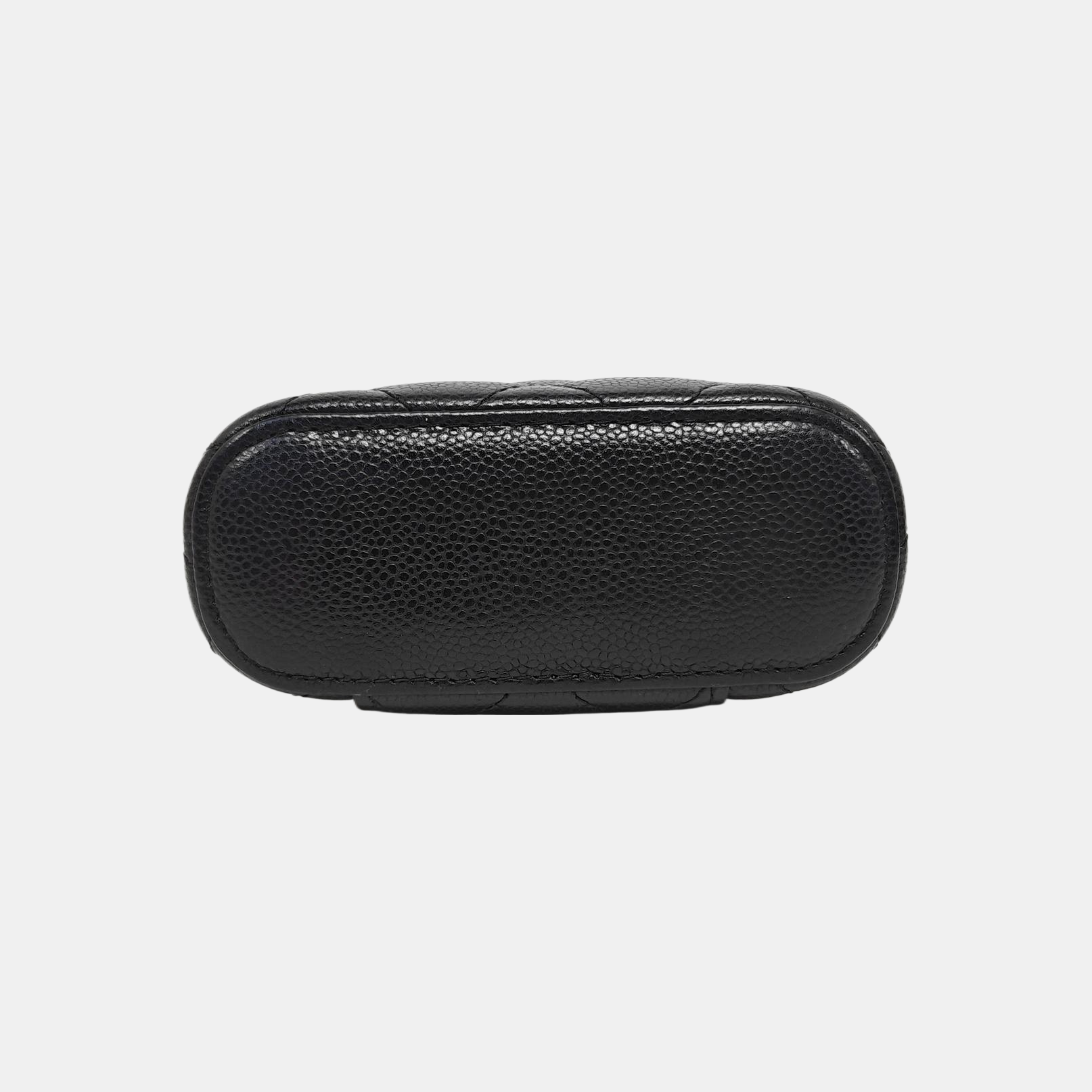 VANITY CASE Mini Quilted Grained Calfskin Black