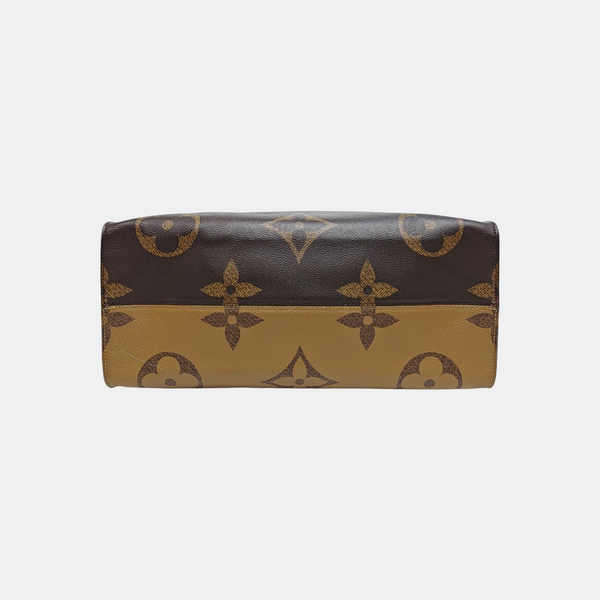 Authenticated pre-owned  ONTHEGO GM Monogram Coated Canvas Brown - Tote Bag at Looply