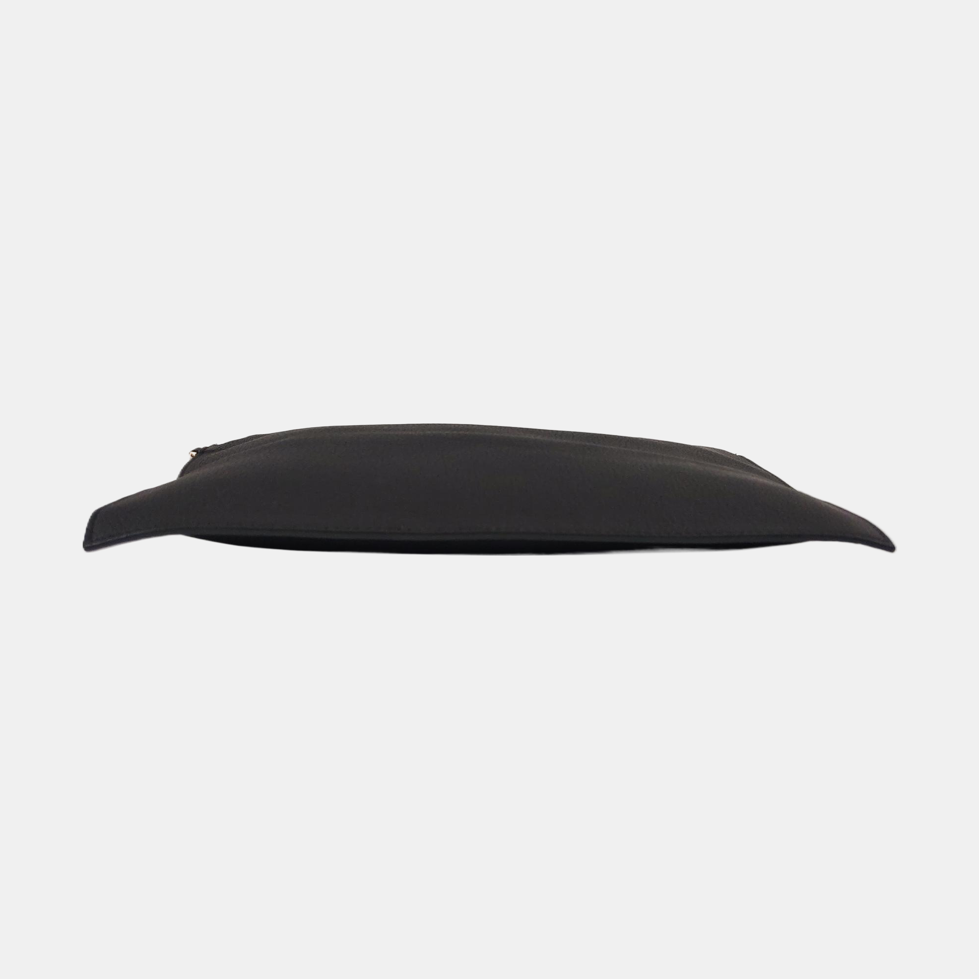 Calfskin Clutch Black