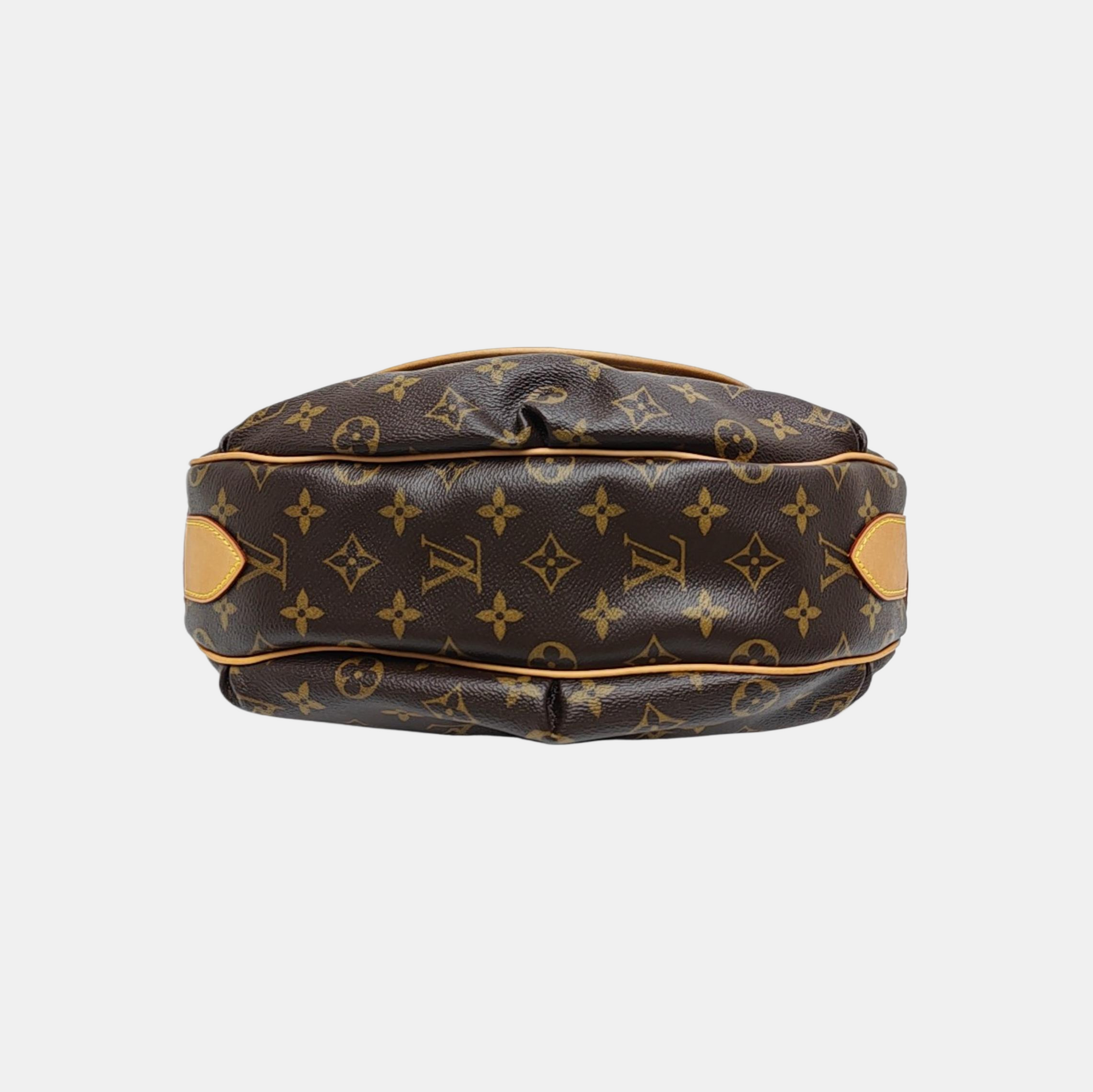 TULUM Monogram Coated Canvas Brown