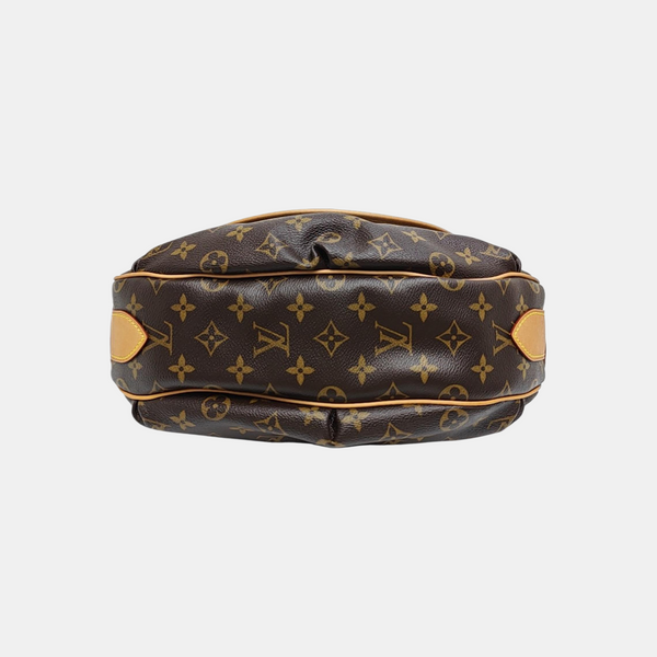 TULUM Monogram Coated Canvas Brown