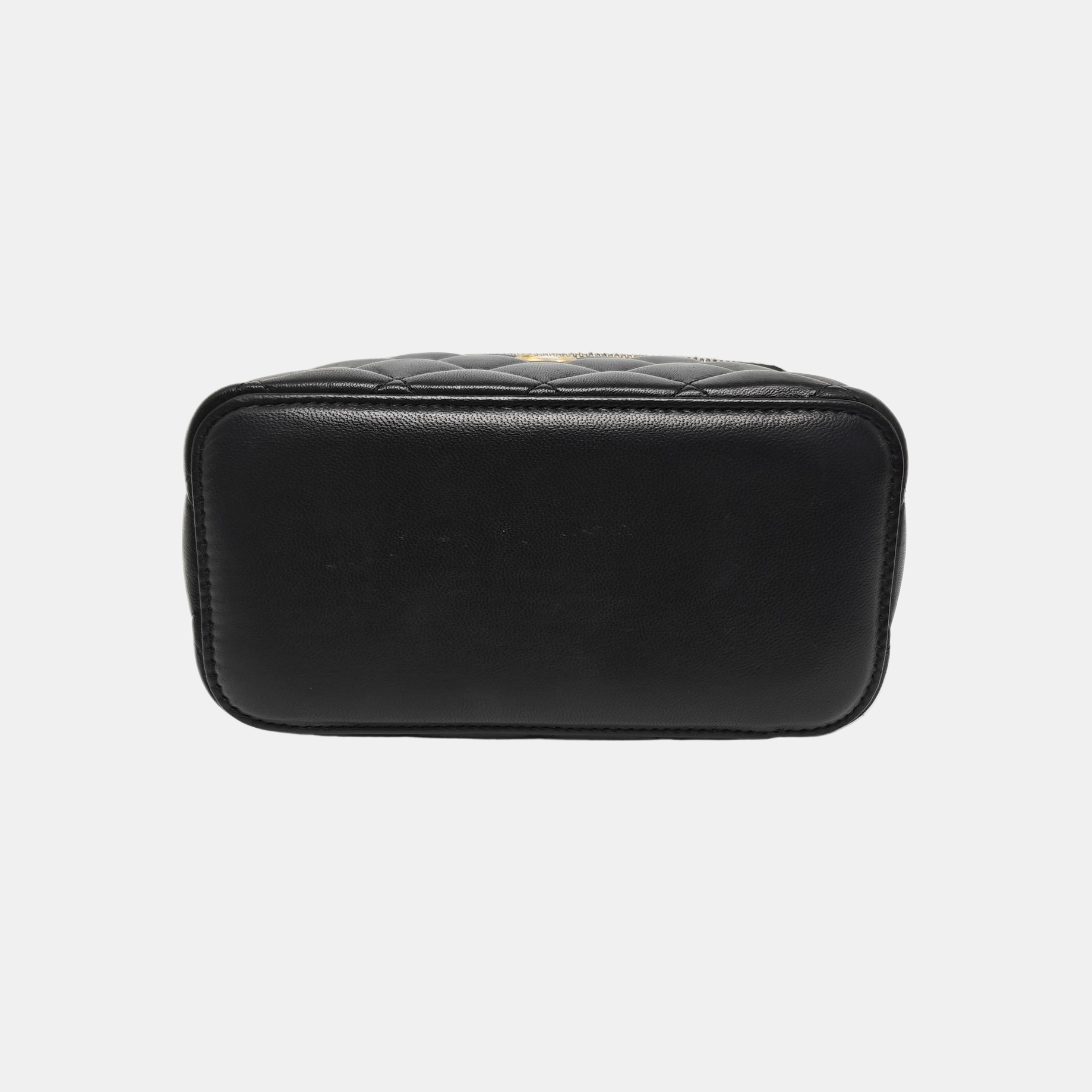 VANITY CASE Small Quilted Lambskin Black