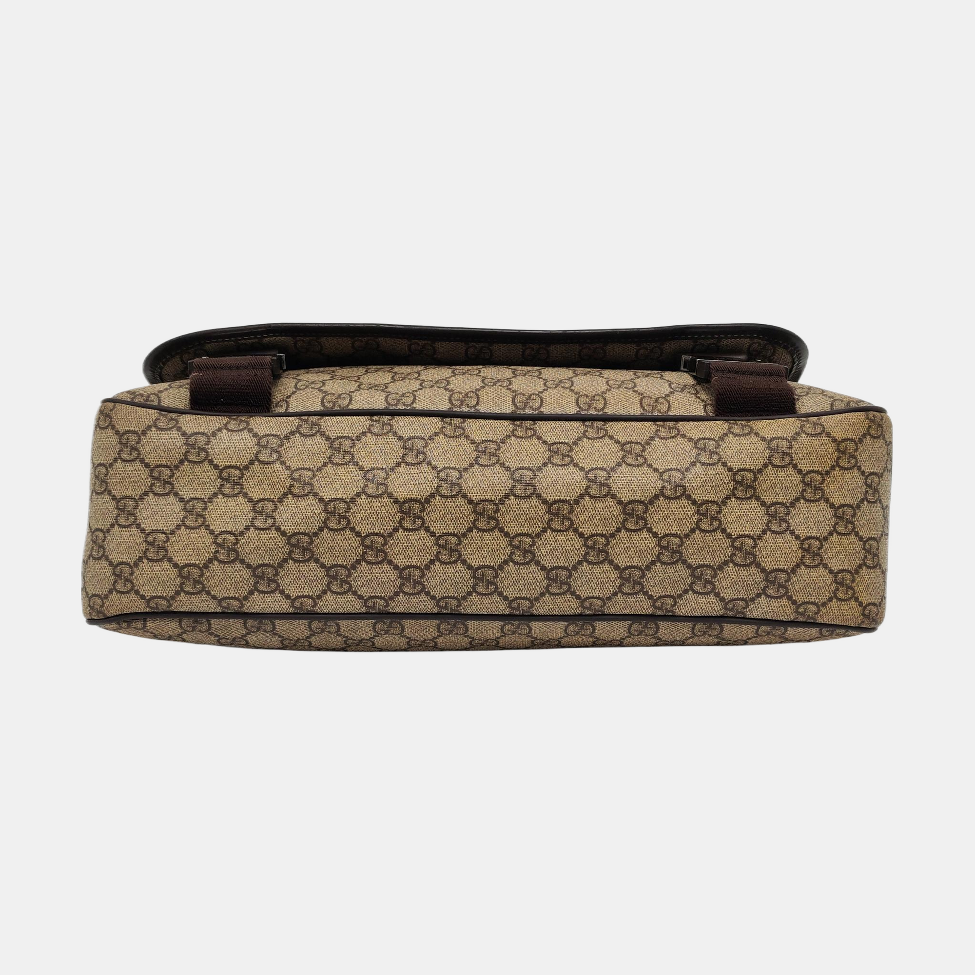 GG Messenger Monogram Coated Canvas Black