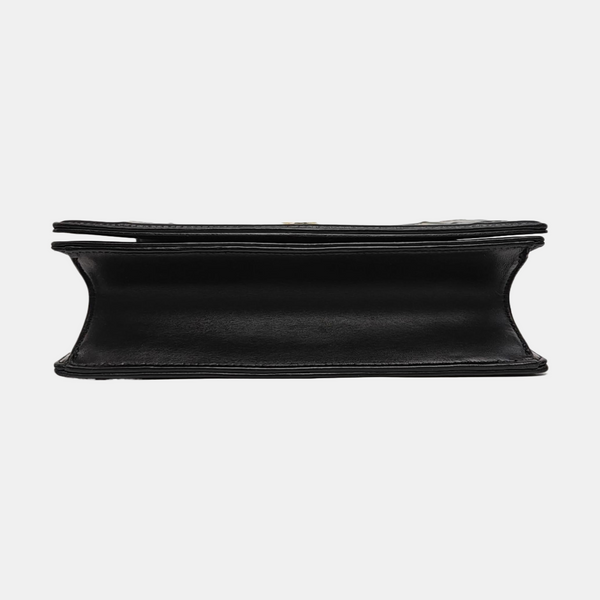 Diorama Medium Cannage Calfskin Black