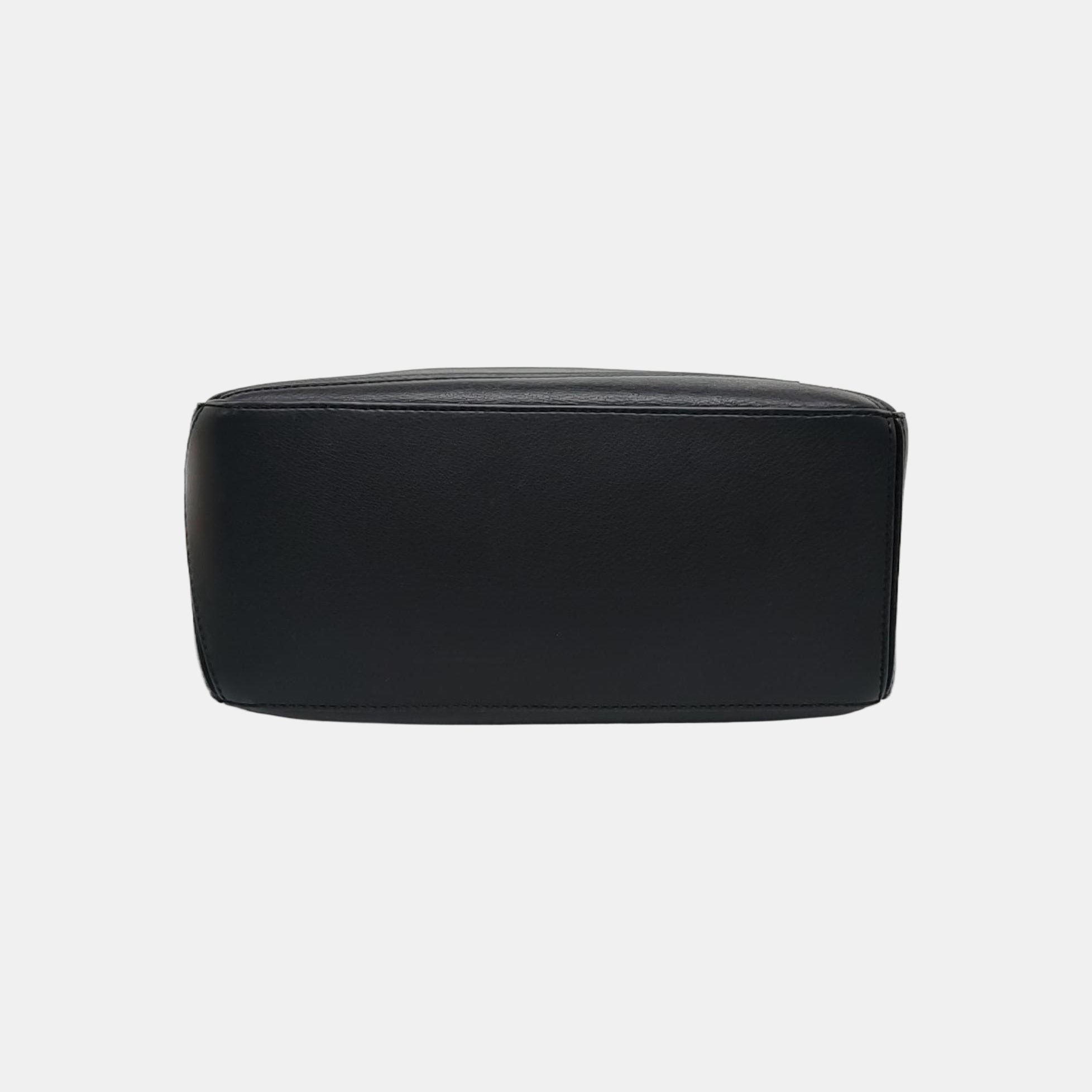 Puzzle Edge Small Calfskin Black