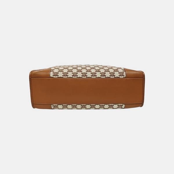 Fabric Tote Bag Brown