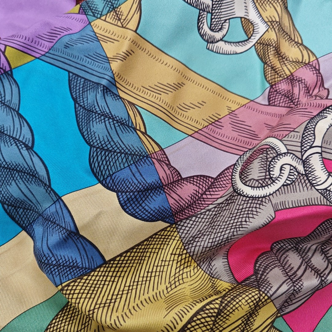 Mulberry Silk Silk Scarf Multicolor