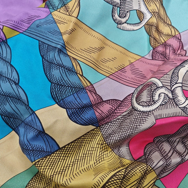 Mulberry Silk Silk Scarf Multicolor