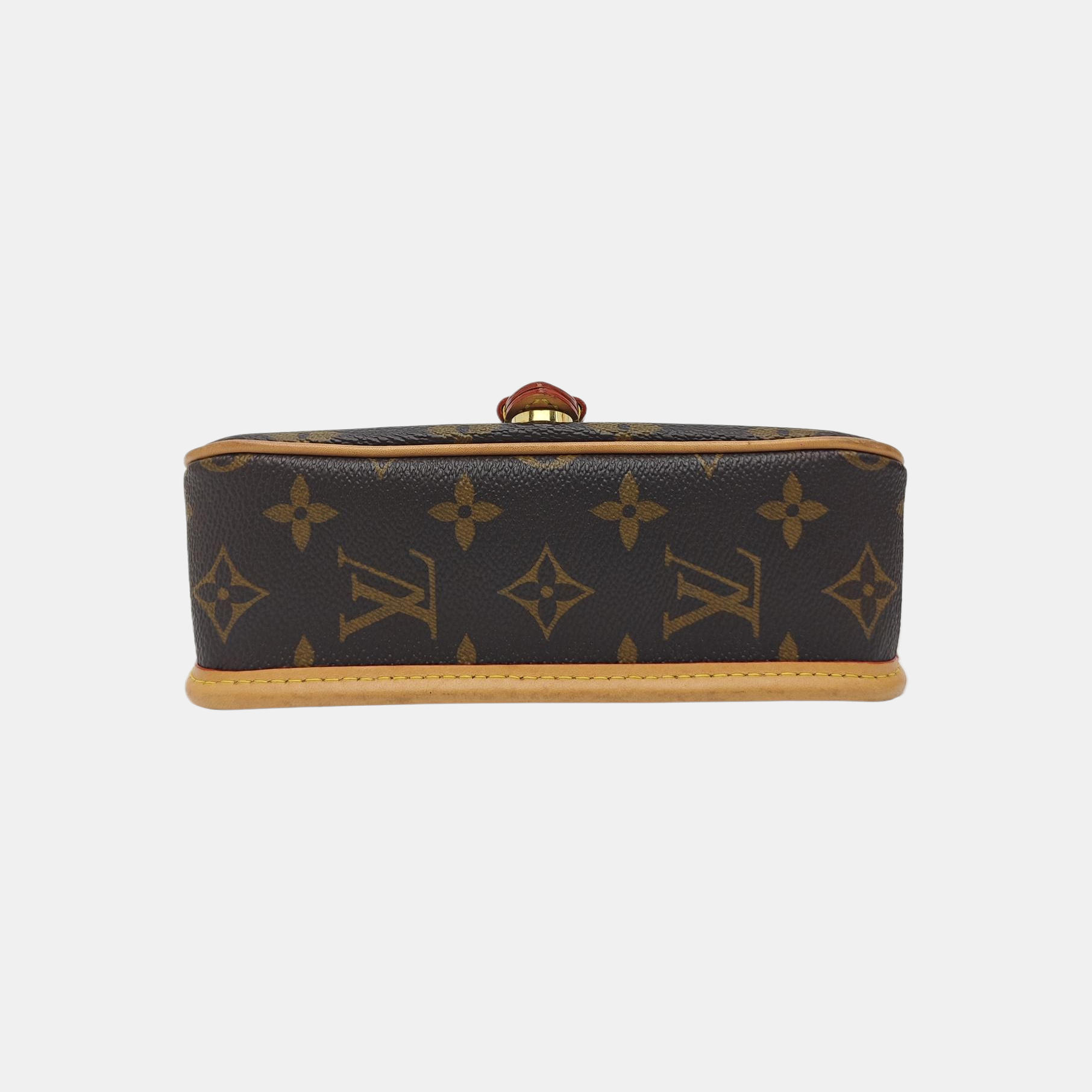 DIANE Nano Monogram Coated Canvas Brown