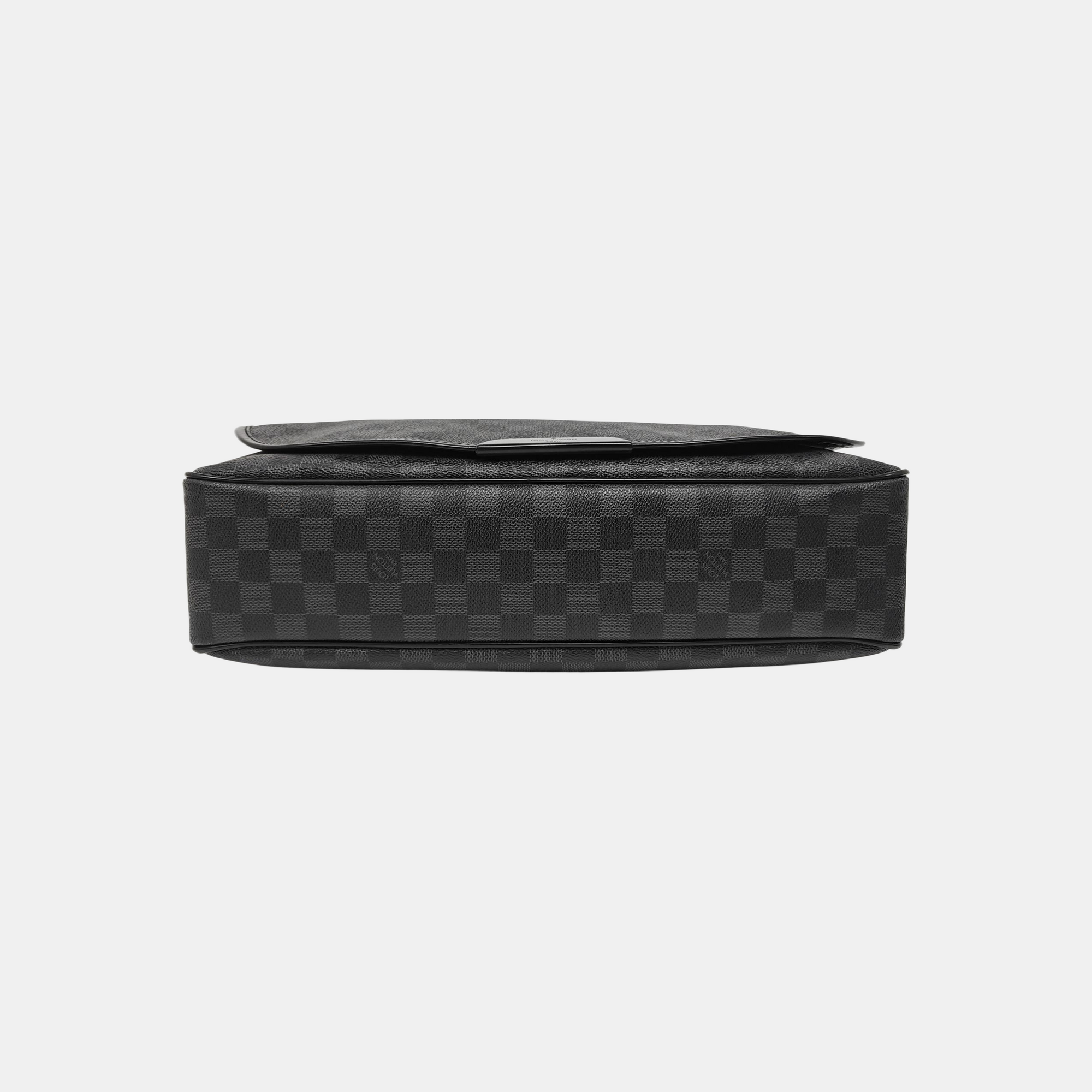 DANIEL GM Damier Graphite Coated Canvas Gray