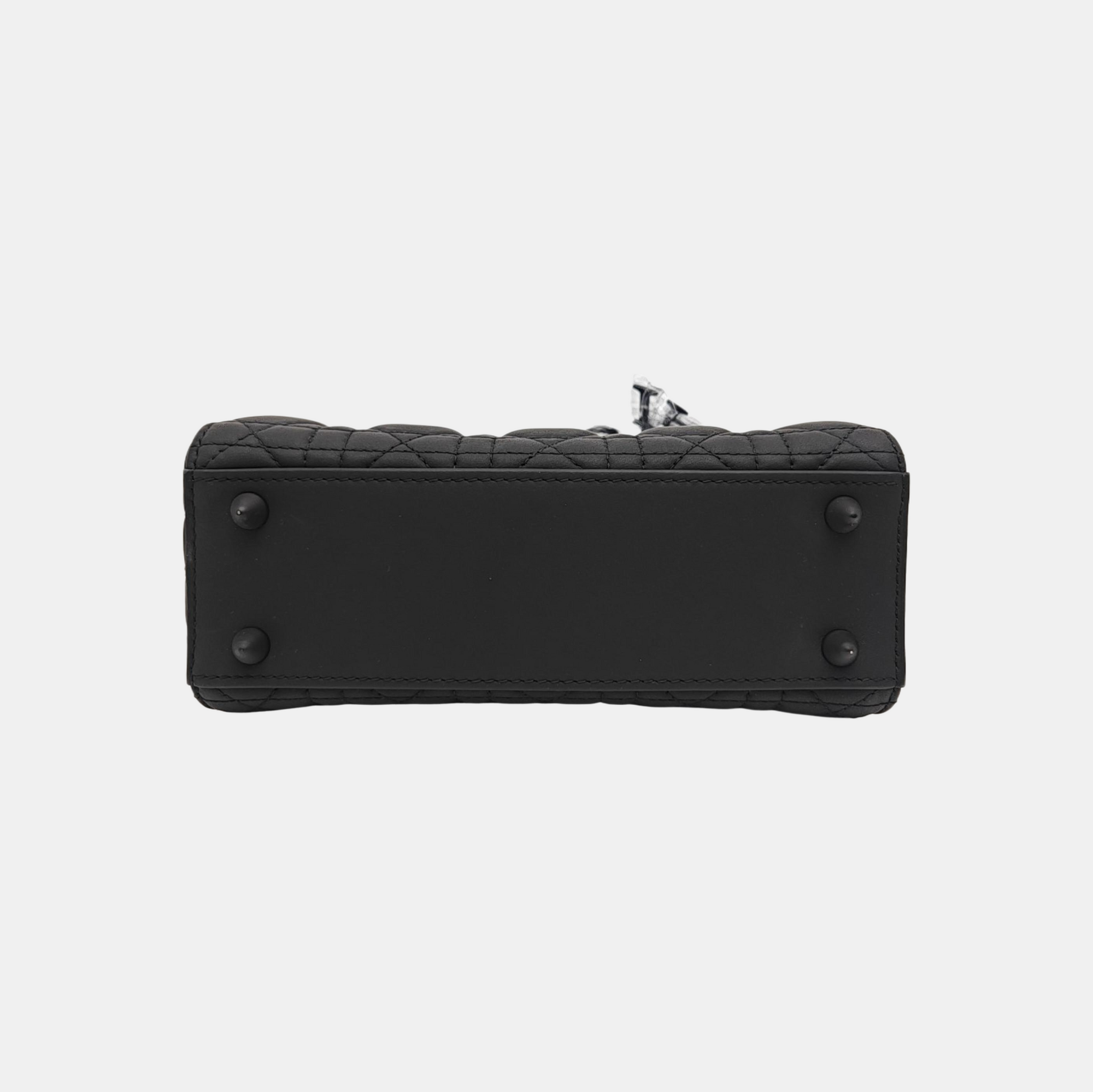 Lady Dior Small Cannage Calfskin Black