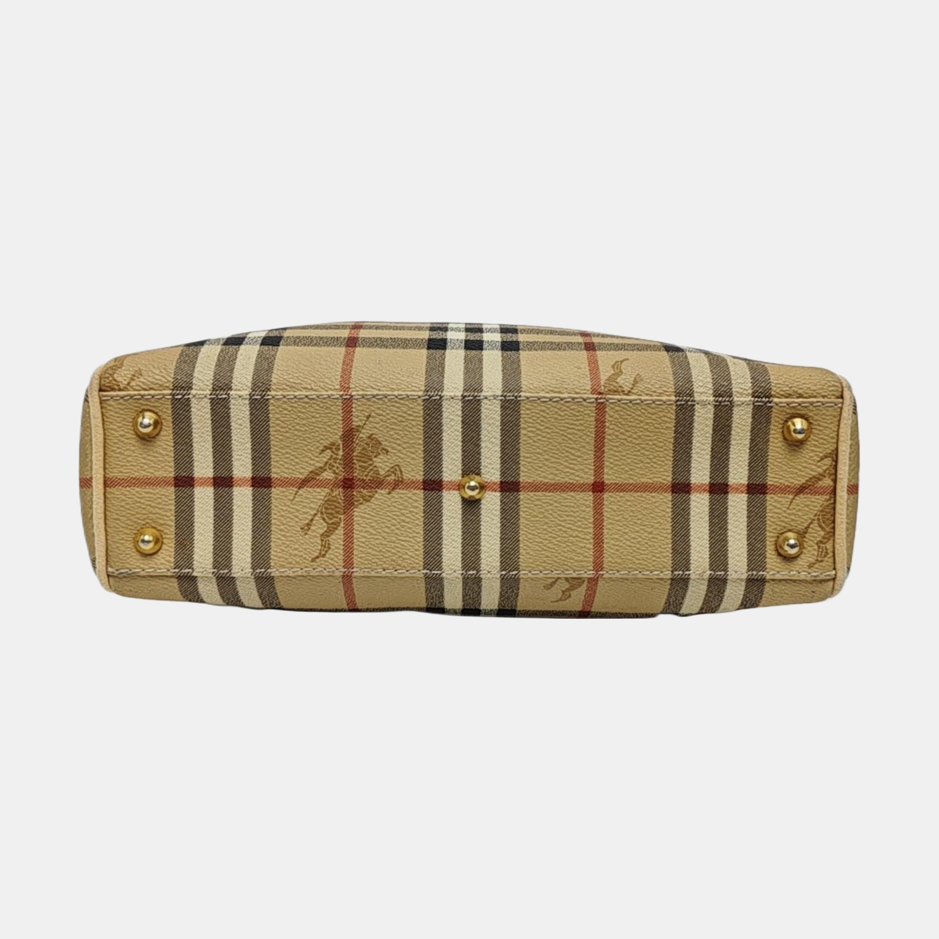 Coated Canvas Tote Bag Brown