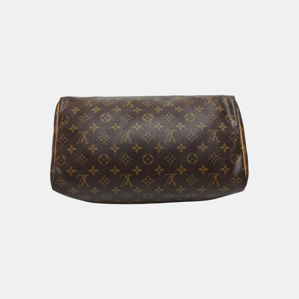 SPEEDY 35 Monogram Coated Canvas Brown