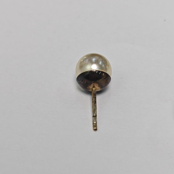 Faux Pearl White Stud Earrings