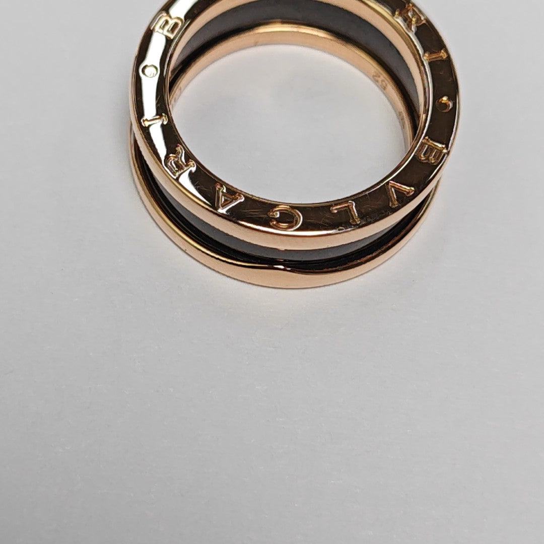 B.ZERO1 18k Rose Gold Ring EU 52